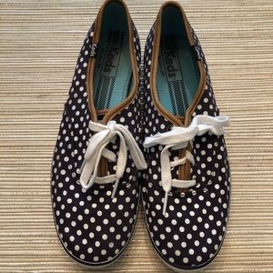 Keds Navy Polkadot Sneakers